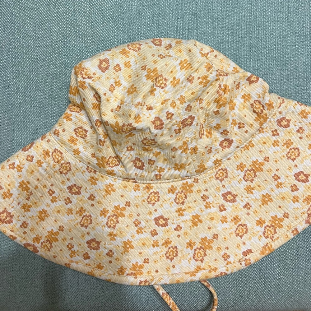Lack of Color Holiday Floral Bucket Hat in Yellow and Orange